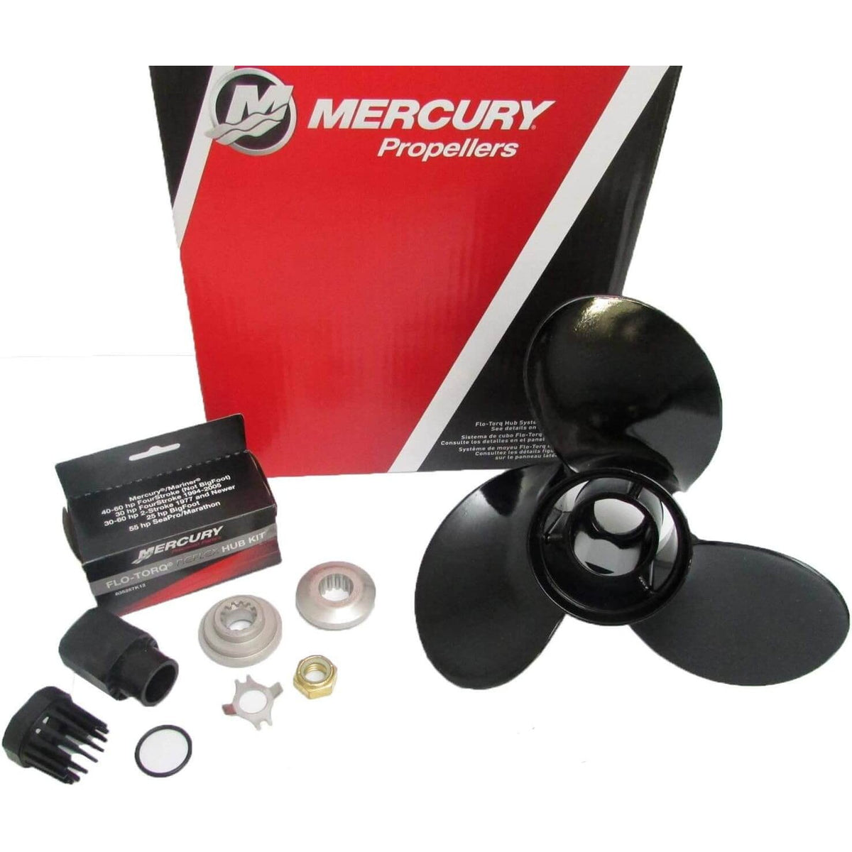 Mercury Marine Black Max 3-Blade 10.5 x 13" Aluminum Propeller Right Hand - 816704A45