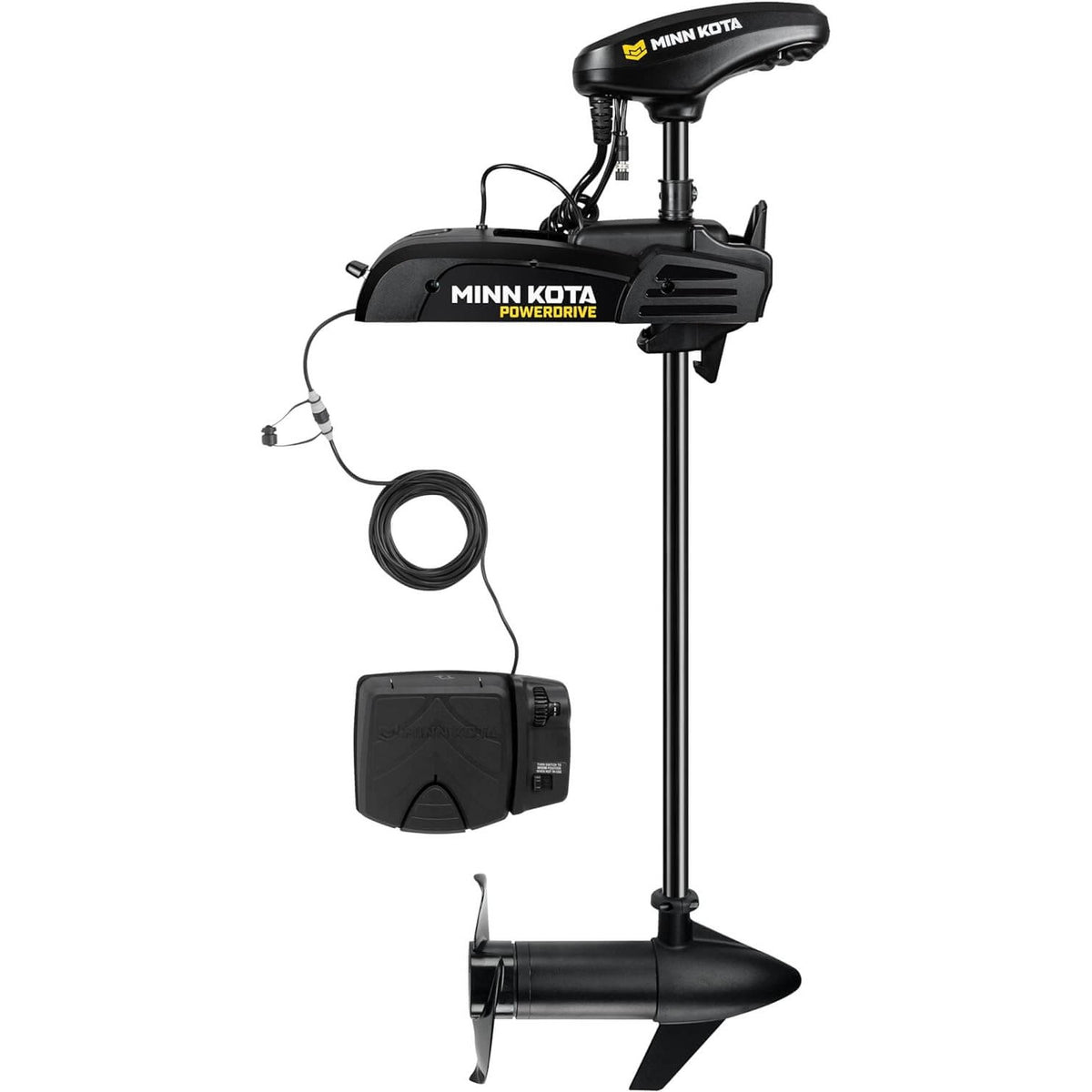 Minn Kota PowerDrive bow mount trolling motor with foot pedal 45 lb thrust 48 inch shaft