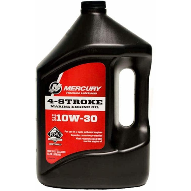 Huile moteur hors-bord 4 temps Mercury Marine 10W-30 - 1 litre ou 1 gallon, 8M0078638