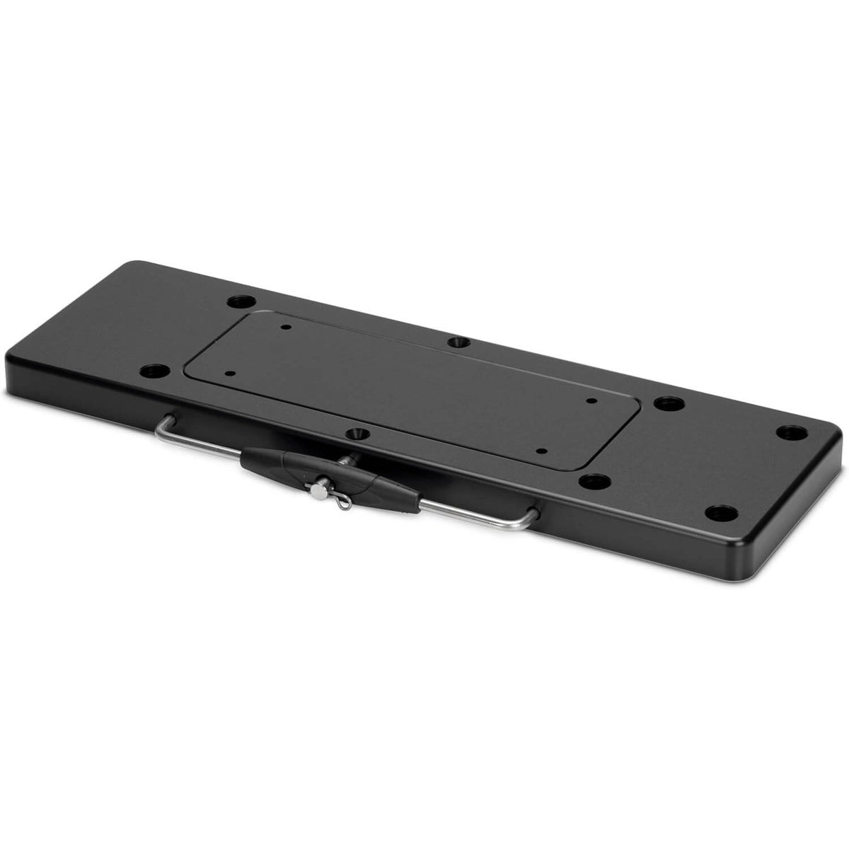Minn Kota MKA-23 composite scissors quick release trolling motor mounting bracket, black top view