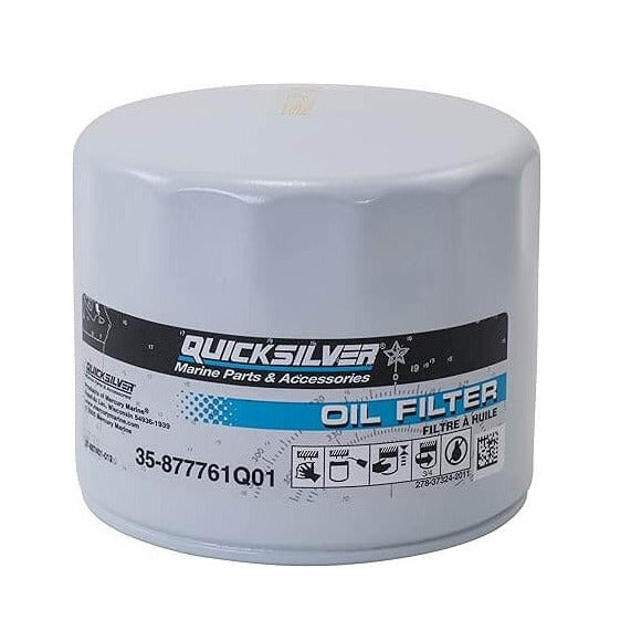 Filtre à huile Quicksilver, moteurs hors-bord FourStroke 75-115 ch et FourStroke EFI 150 ch 877761Q01