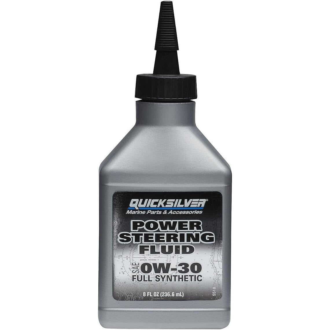 Liquide de direction assistée synthétique Quicksilver Power Steering 0W-30, 227 g, 858076Q01