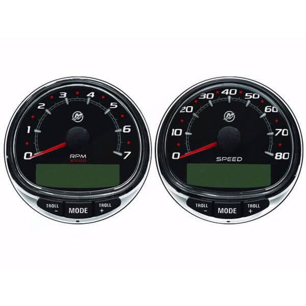 Mercury Marine Speedometer Kit, 80 mph, Single Engine, Black - 8M0185894 | CLEARANCE