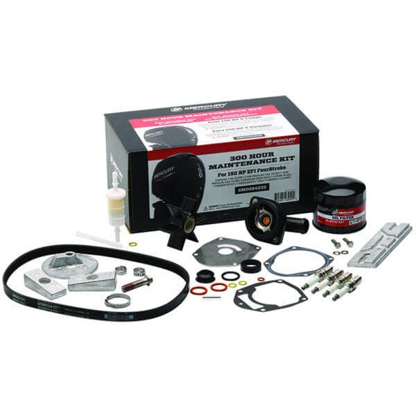 Mercury Marine 300 Hour Maintenance Kit 150HP EFI FourStroke outboard 8M0094233 with oil filter belt gaskets