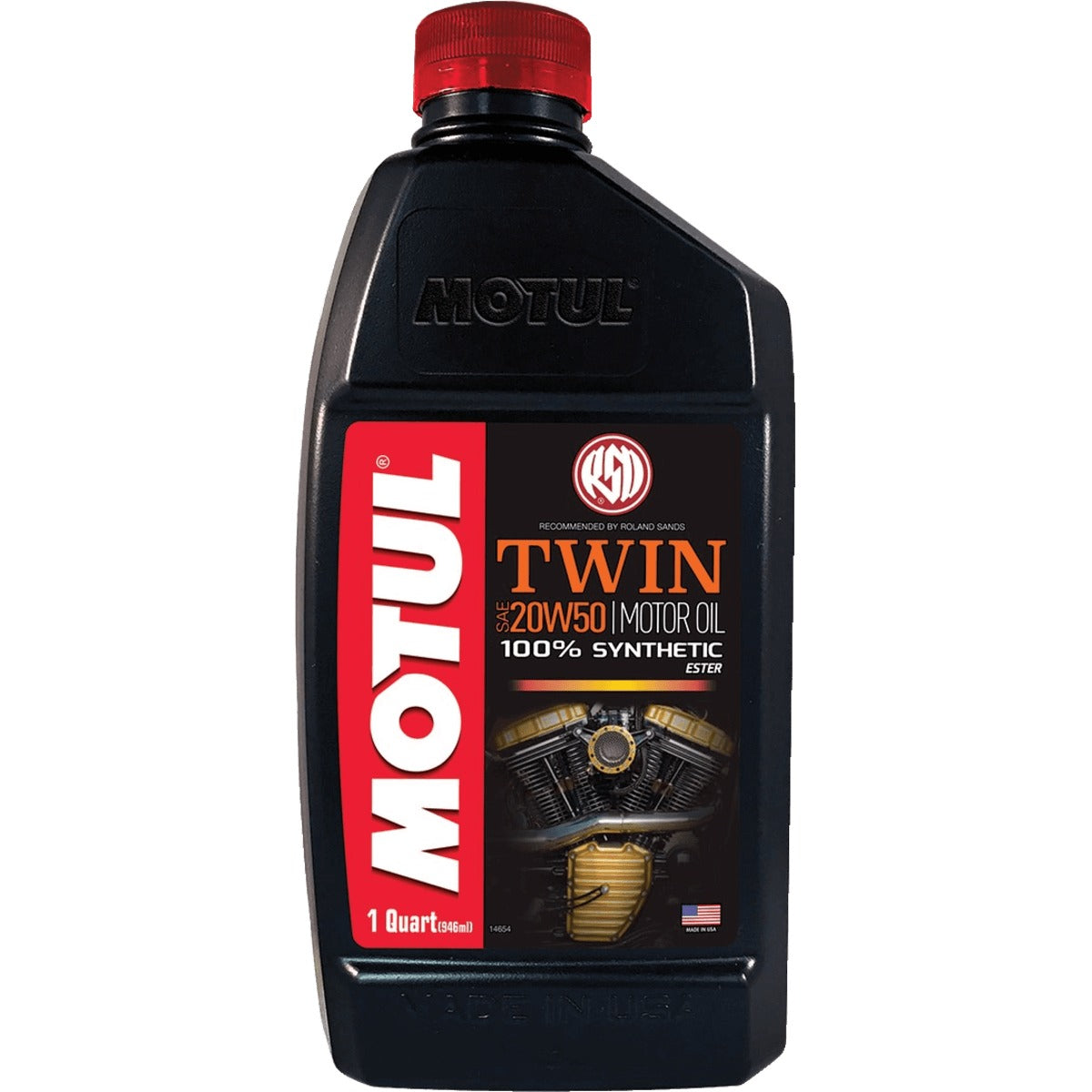 Motul 108061 Twin 4T 20W50 Huile Moteur Entièrement Synthétique - Performance V-Twin