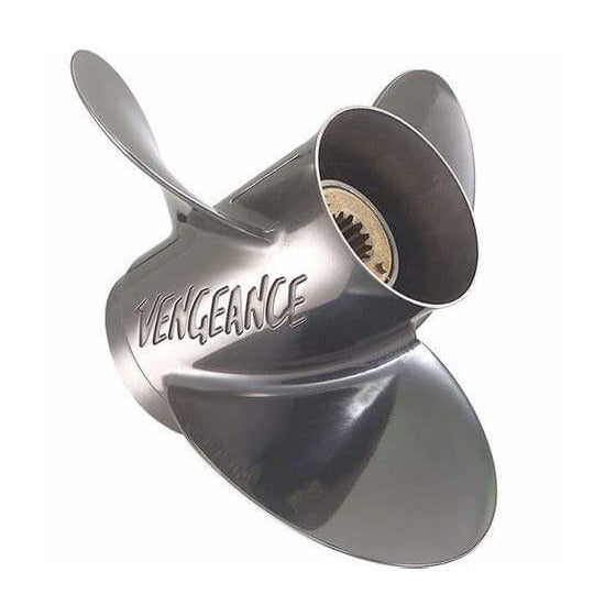 Hélice gauche en aluminium à 3 pales Mercury Marine Vengeance 14 x 19" chrome - 8M0151406 | LIQUIDATION