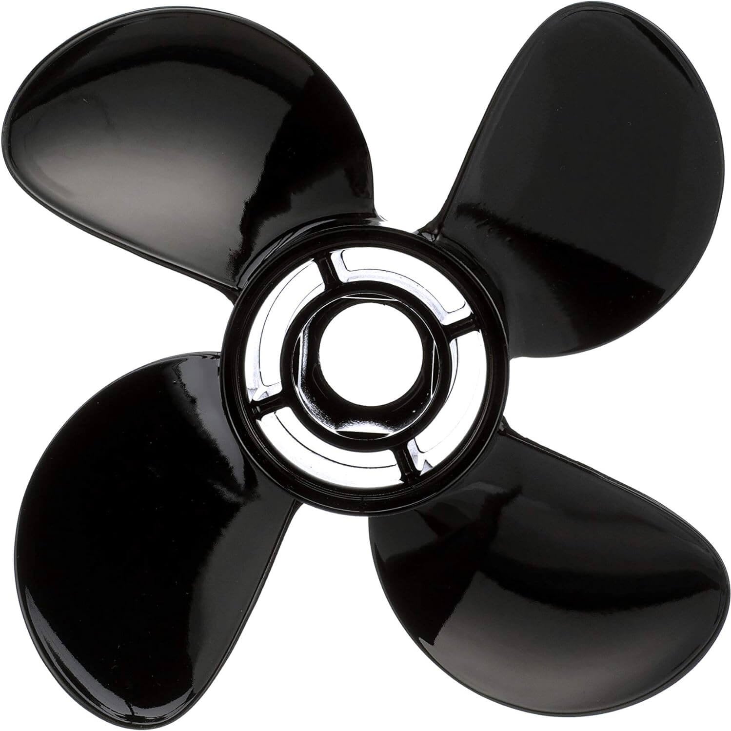 Quicksilver Mercury Nemesis Pontoon 4-Blade 14 x 17" Aluminum Propeller Right Hand - 8M0055534