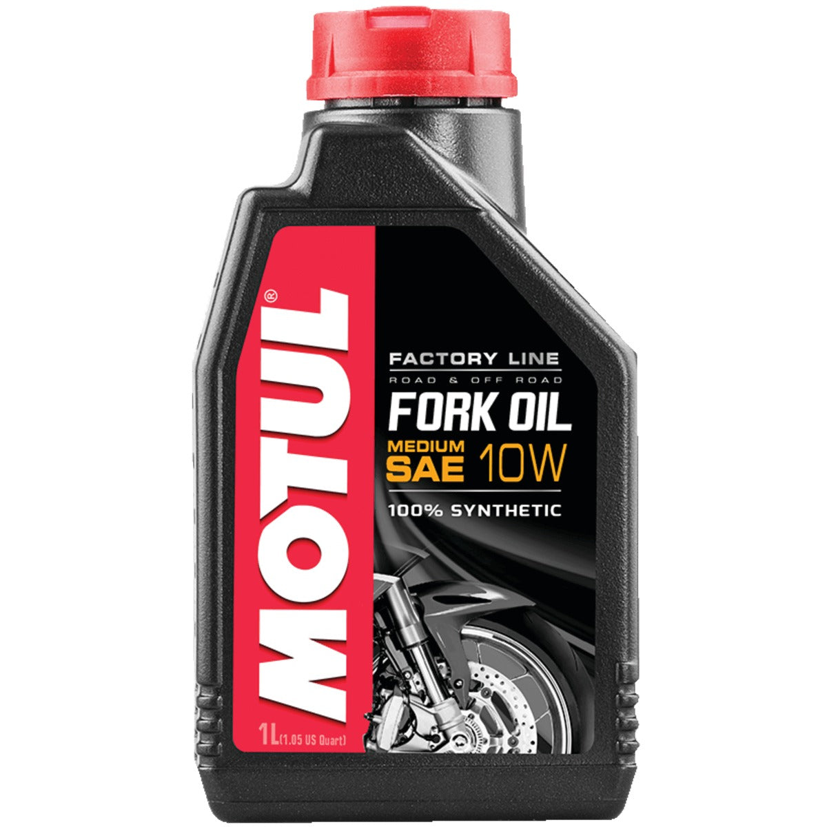 Huile de Fourche Motul 114439 Factory Line Medium SAE 10W Fluide de Suspension Synthétique 1L