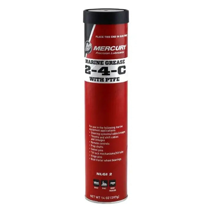 Mercury Marine 2-4-C Marine Lubricant, 14 Oz Cartridge, 8M0190471
