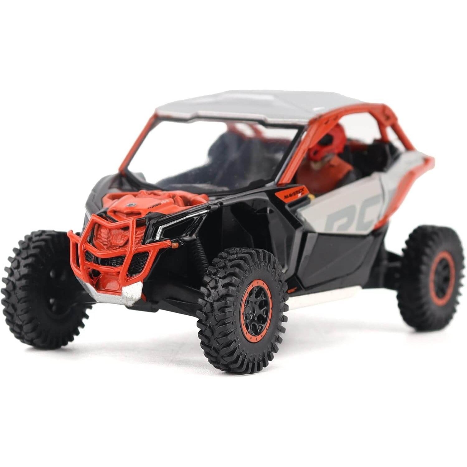 BRP Can-Am Maverick X3 X RC Turbo RR Diecast Model Replica 1:32 Scale – Chalk Gray & Magma Red #60002