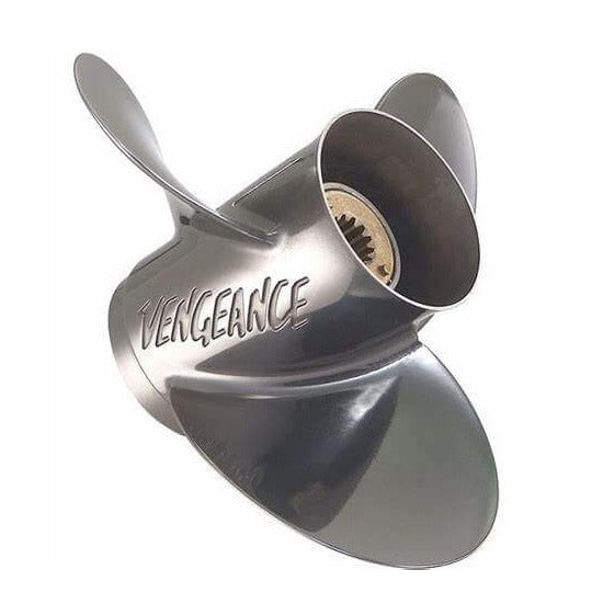 Mercury Marine Vengeance 13.4x14 3-blade right hand aluminum propeller chrome finish 8M0151399