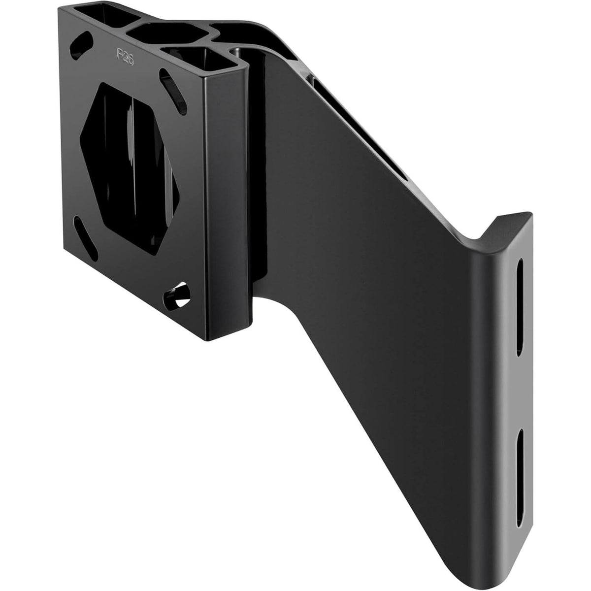 Minn Kota Raptor 1810363 black 6 inch jack plate mounting bracket port side view