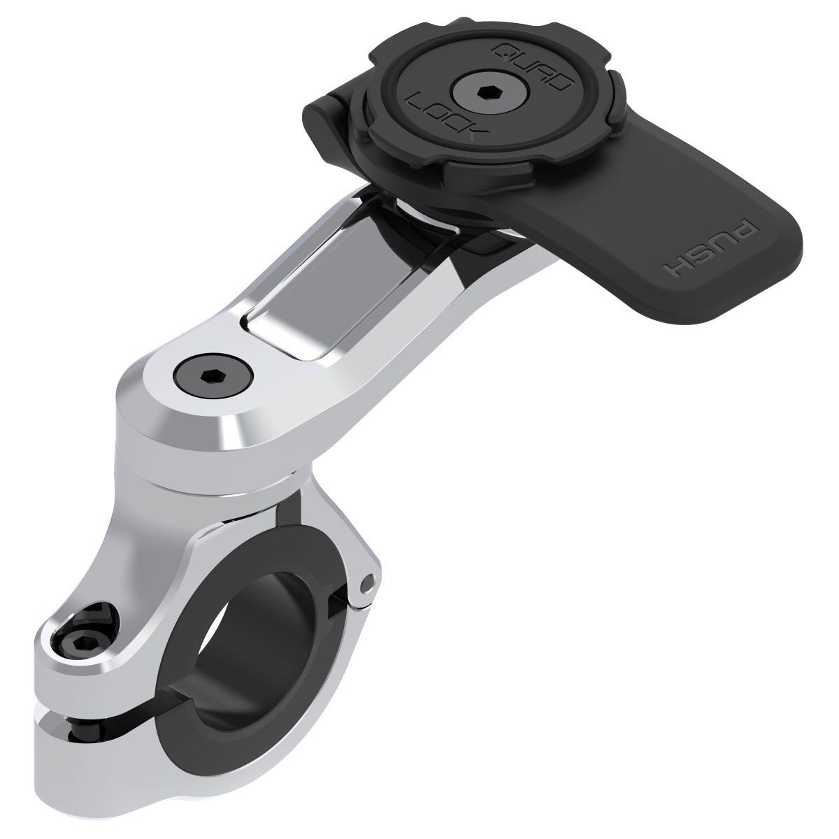 Quad Lock Motorcycle Handlebar Mount PRO Chrome - Large, QLM-LHB-CHR
