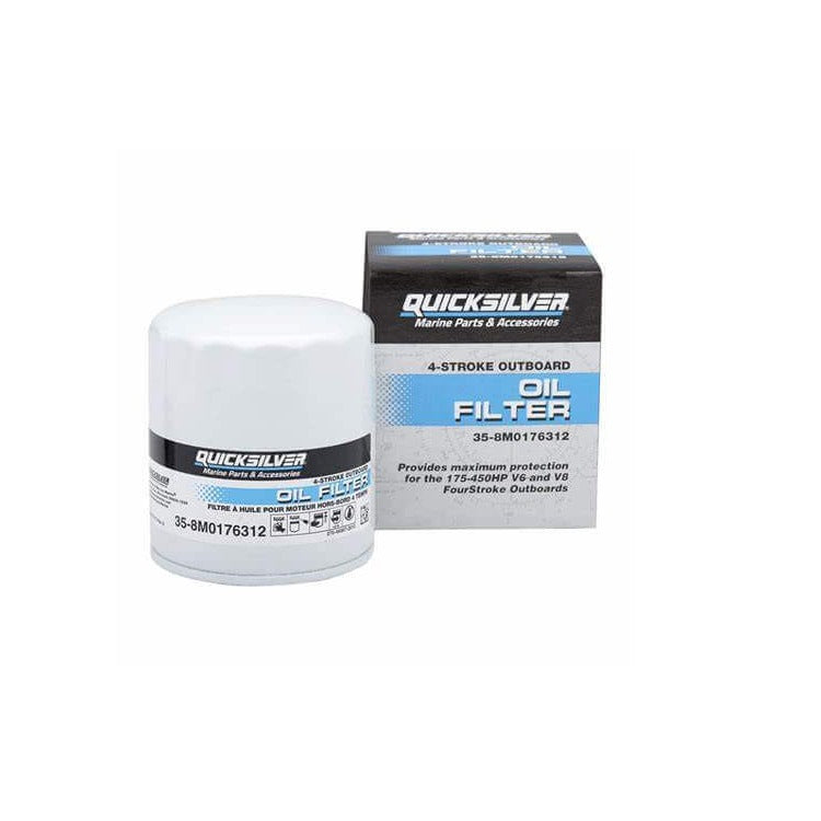 Filtre à huile Quicksilver 175-300 CV et 450R V6 et V8 4,6L 4 temps - 8M0176312 | LIQUIDATION