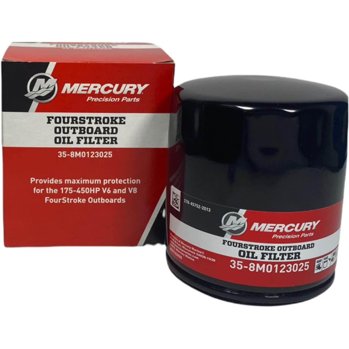 Mercury Marine 35-8M0123025 FourStroke outboard oil filter with retail box