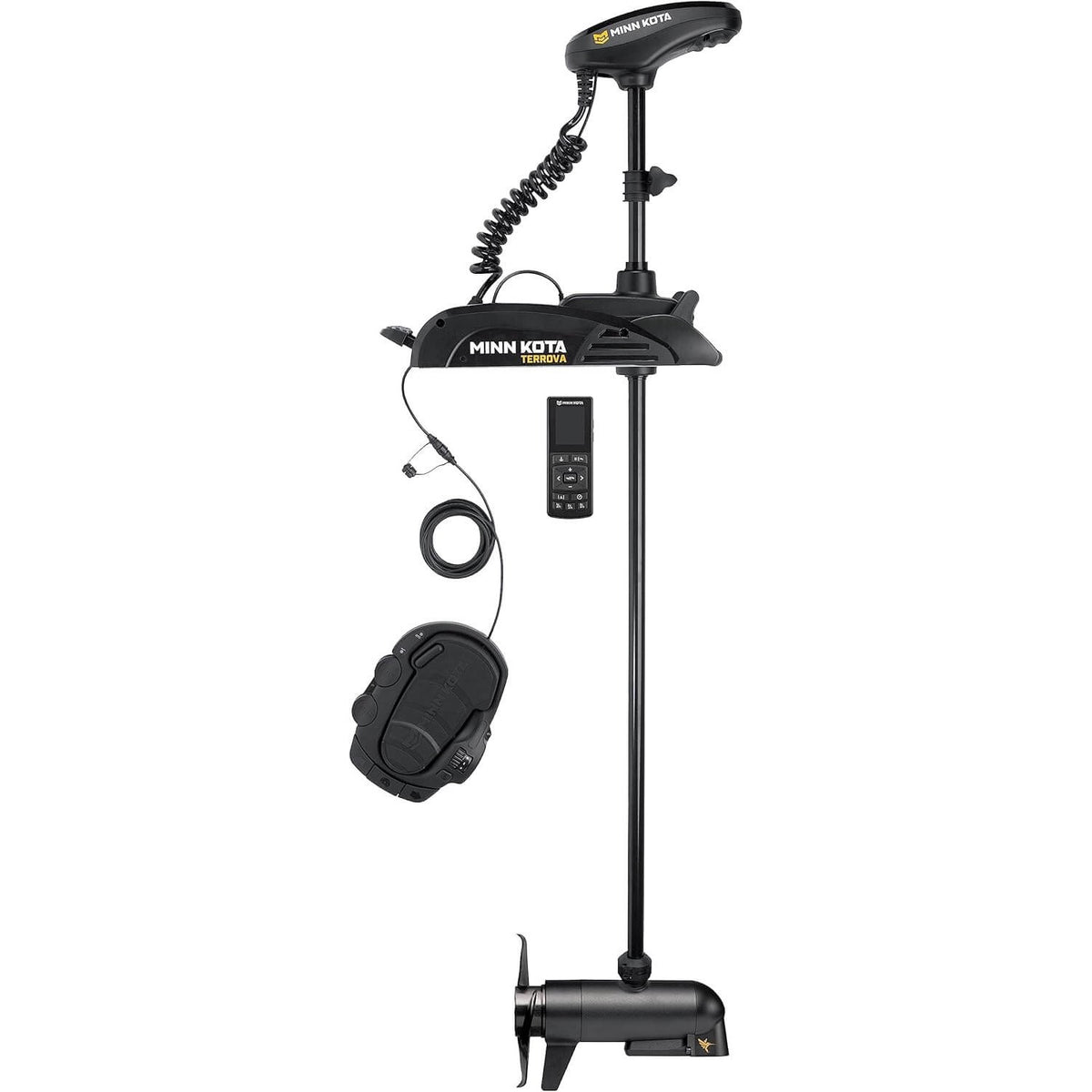 Minn Kota Terrova 112 lb thrust 60in shaft trolling motor with foot pedal and remote