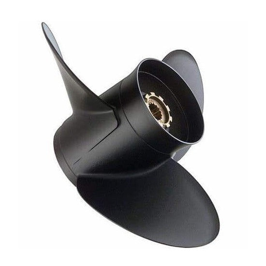 Hélice Mercury Marine Black Max tripale en aluminium 9,25 x 12,5 pouces, noire, côté droit - 896900A40