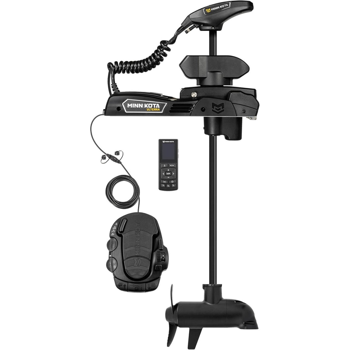 Minn Kota Ulterra Quest bow mount trolling motor with foot pedal and wireless remote, 45 inch shaft