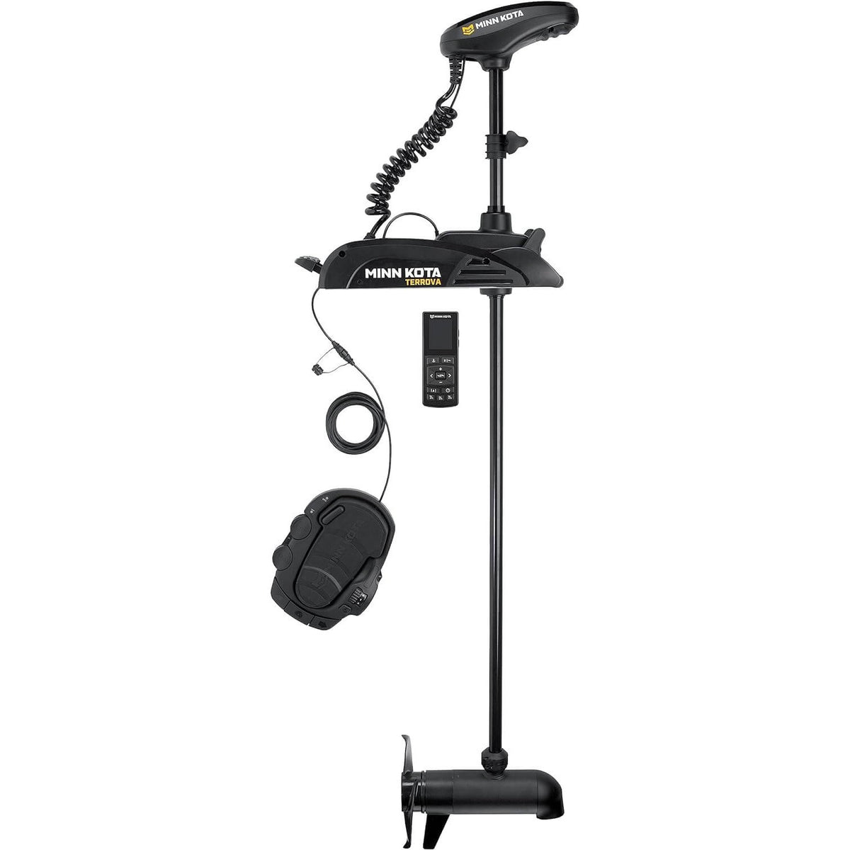 Minn Kota 1358382 Terrova® Bow Mount Freshwater Trolling Motor, 80 lbs. Thrust, 60" Shaft, 24 Volts w/Handheld Remote, Foot Pedal & Dual Spectrum CHIRP