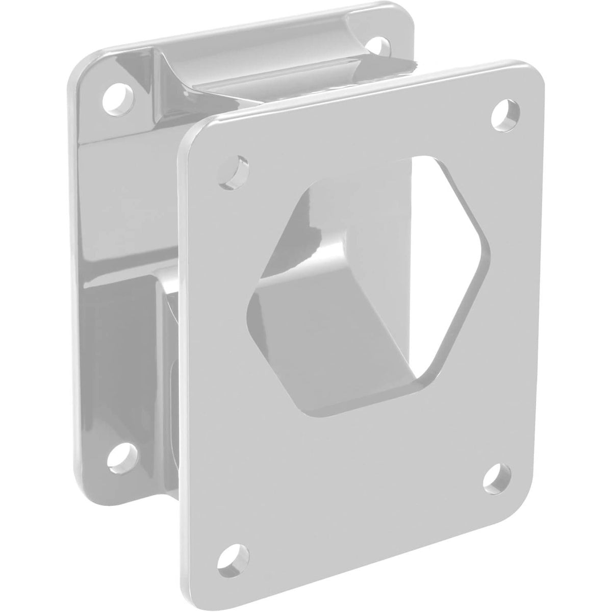 Minn Kota Raptor 3 inch setback bracket white mounting plate 3D render