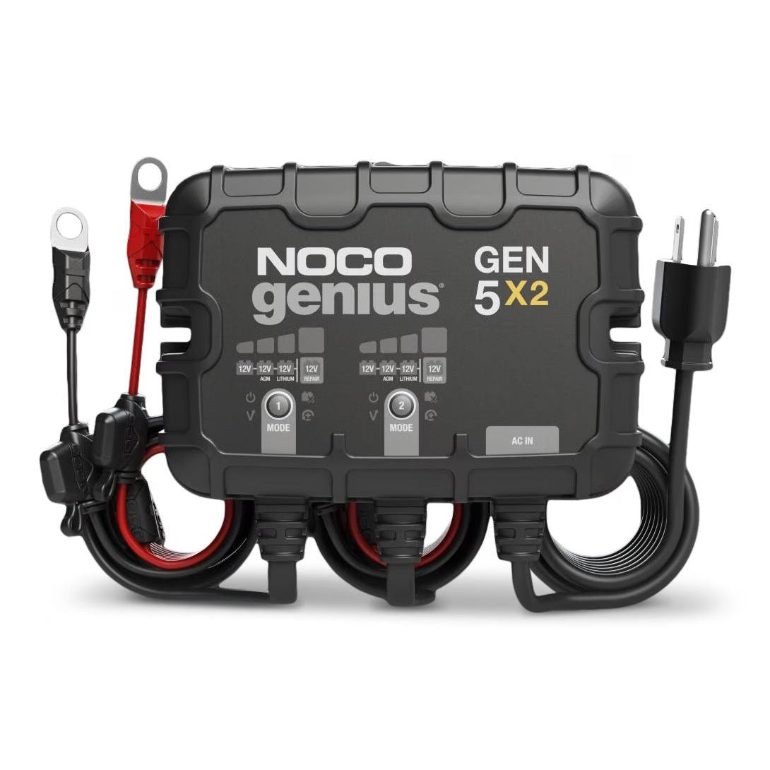 NOCO Genius GEN5X2 : Chargeur de batterie embarqué 2 bancs, 10 A