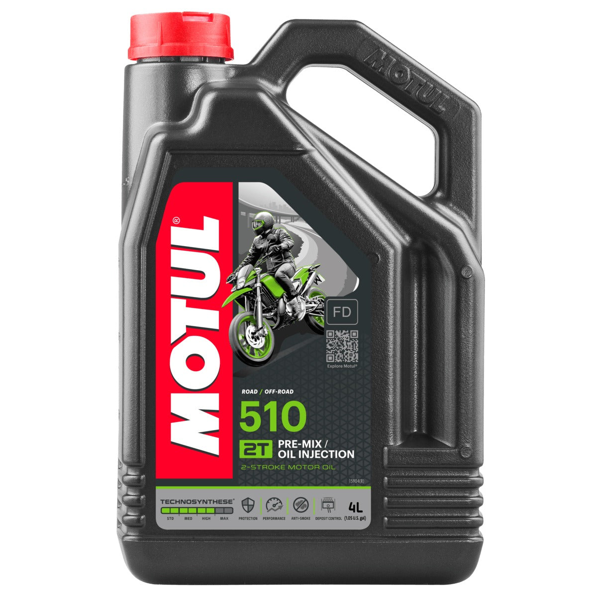 Motul 510 2T Low Smoke Synthetic Blend Engine Oil - 2 Stroke Performance
