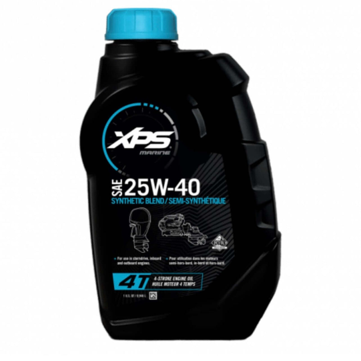 XPS BRP Evinrude Marine 4T MARINE 25W-40 SYNTHETIC BLEND OIL 779436 / 779437