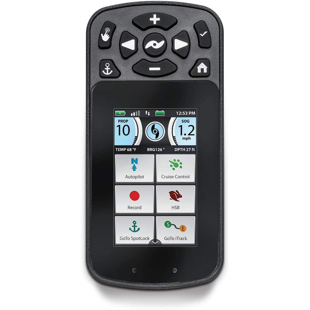 Minn Kota iPilot Link replacement Bluetooth remote with touchscreen display and control buttons