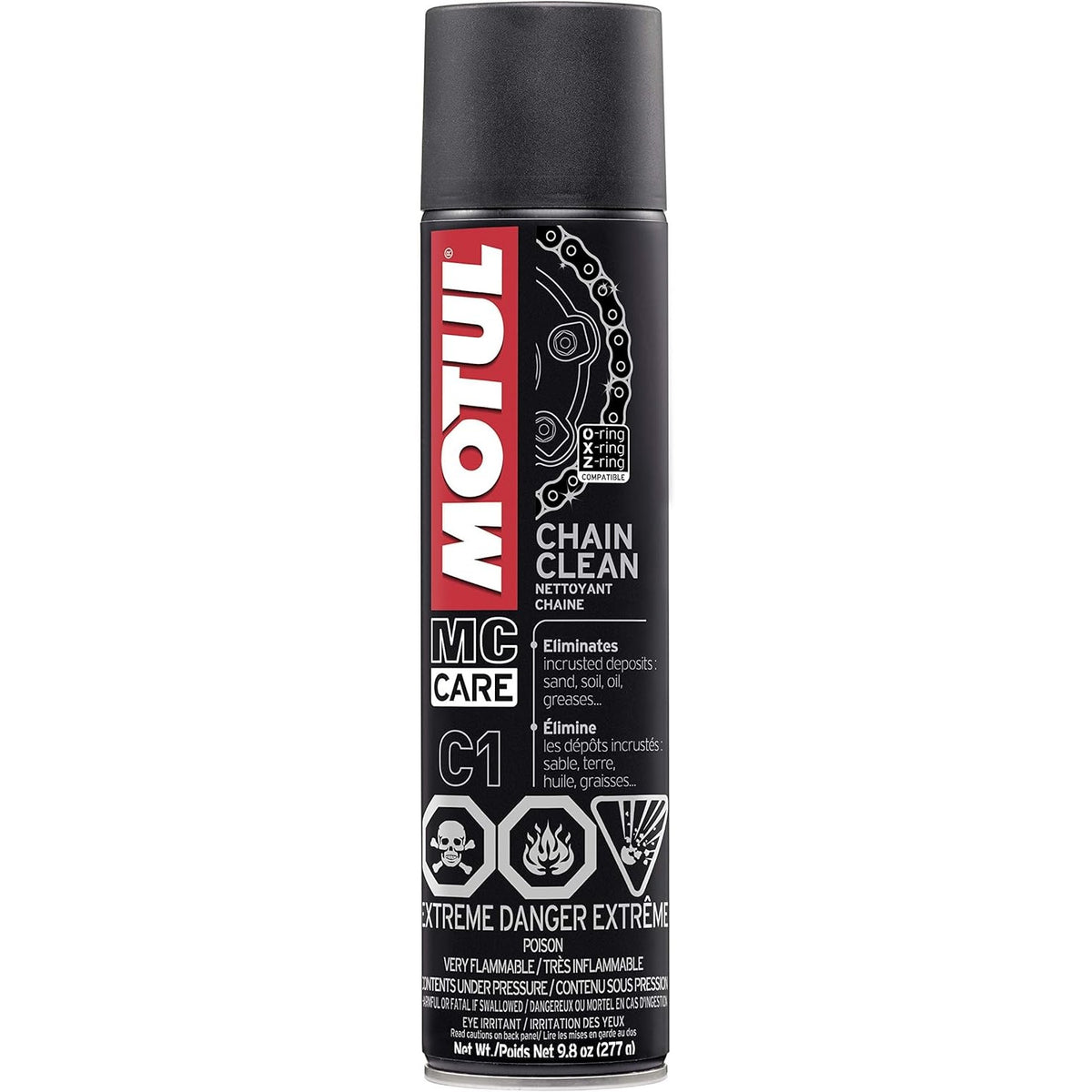 Motul C1 Chain Clean spray can 9.8oz motorcycle chain cleaner degreaser