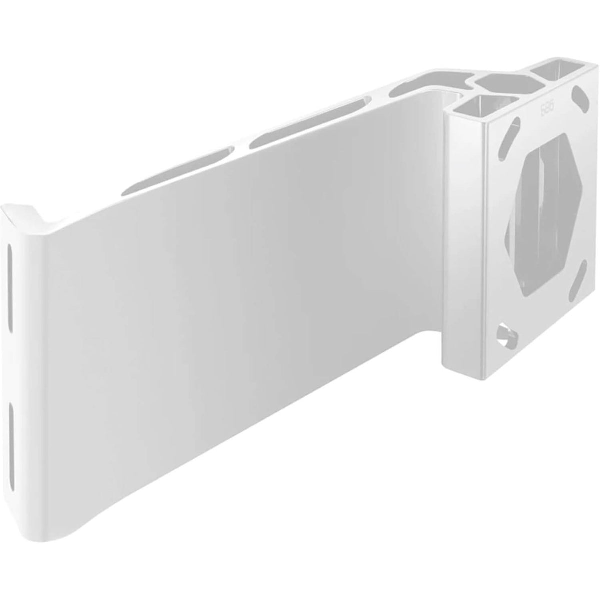 Minn Kota Raptor 1810386 white 6-inch jack plate bracket starboard side view
