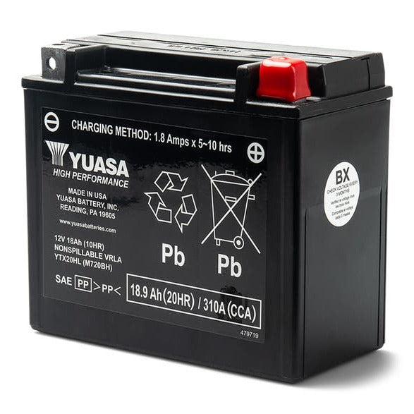 Yuasa Battery 18 Amps Wet (YTX20HL-PW)