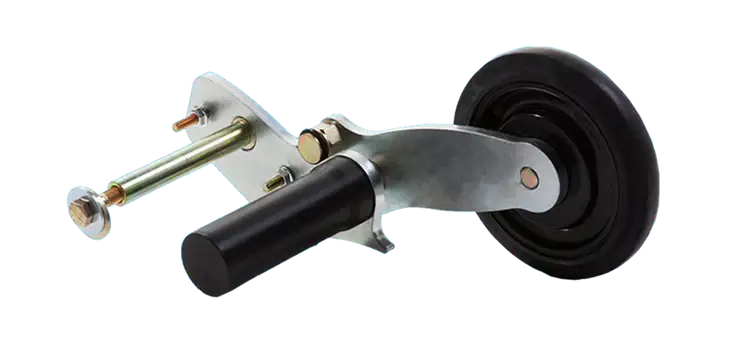 Retractable roller wheels for Ski-Doo snow mobiles