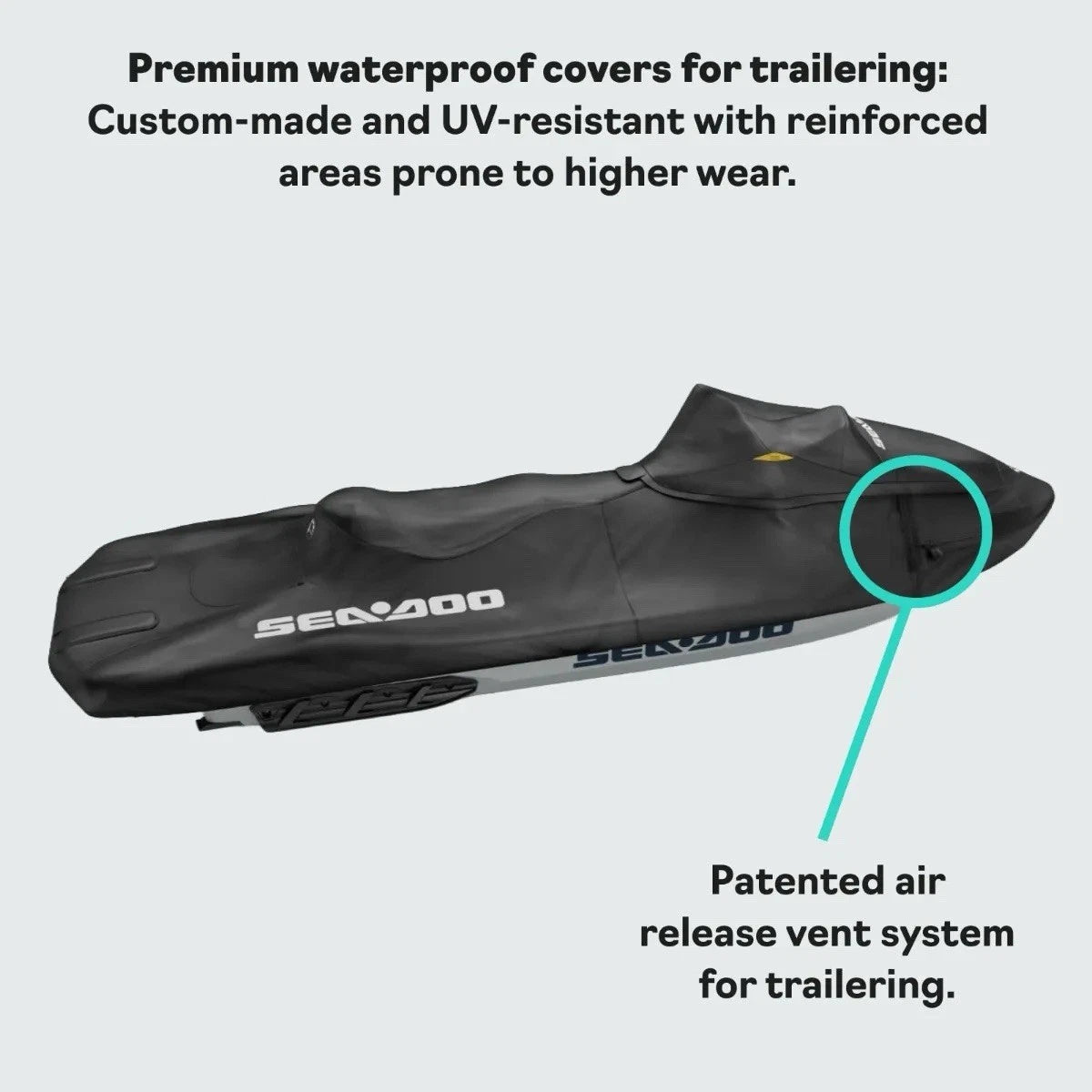 Sea-Doo New OEM, LinQ Fish PRO Weather Resistant Trailering Cover 2019 +, 295100873 | CLEARANCE