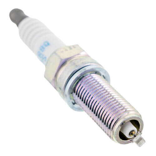 Spark plug on a white background