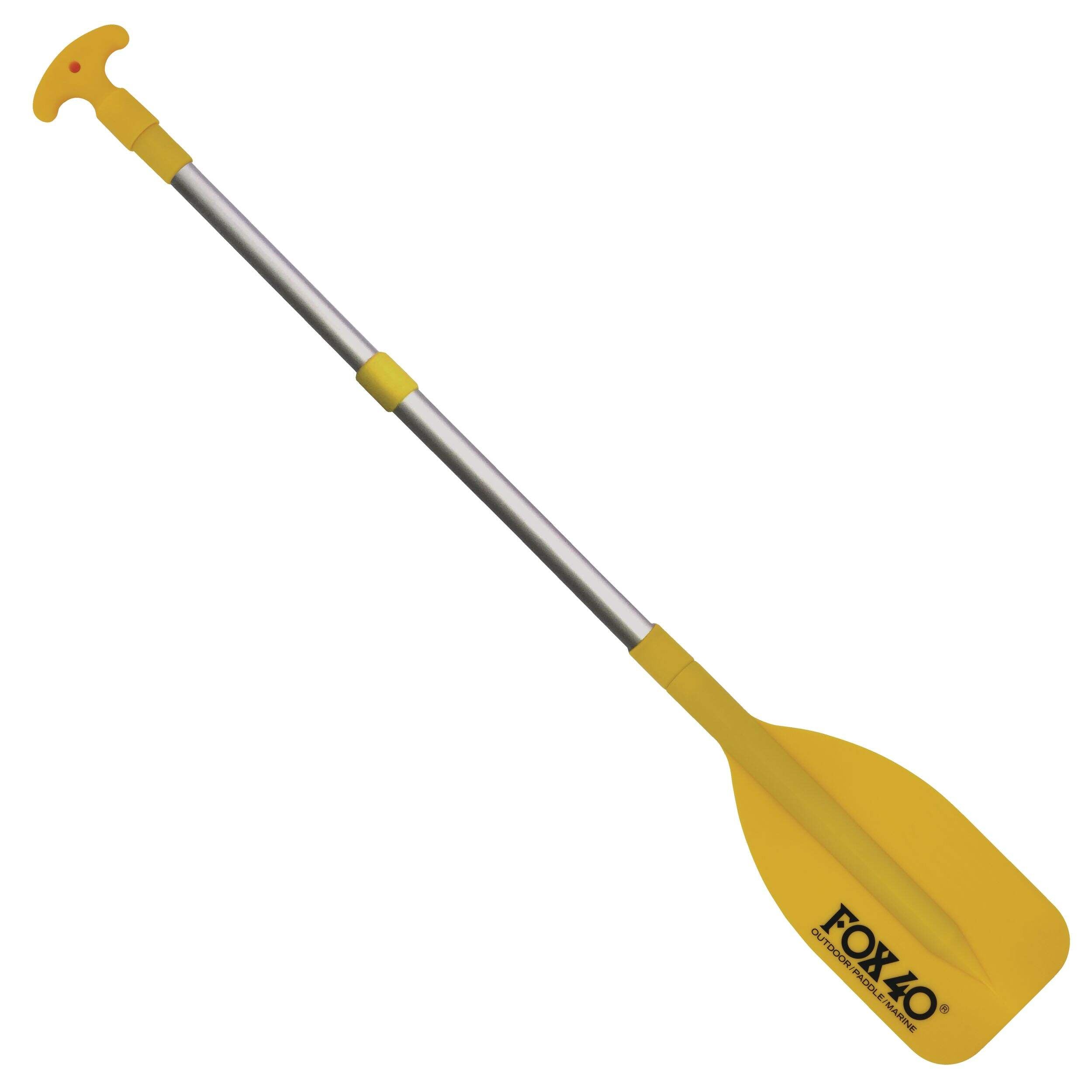 FOX-40 Adjustable Telescopic Mini Paddle with Hook, Yellow, 21" to 42"