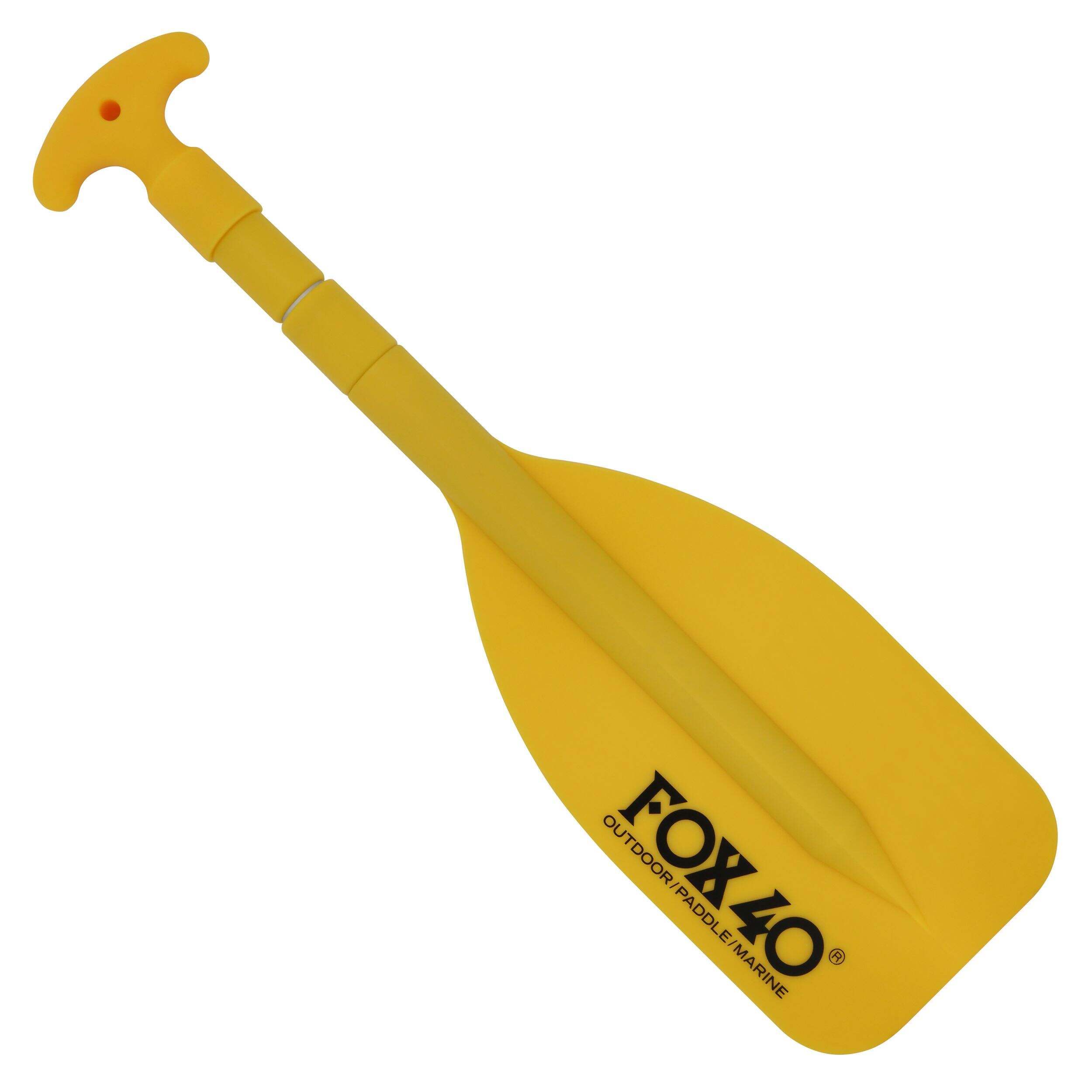FOX-40 Adjustable Telescopic Mini Paddle with Hook, Yellow, 21" to 42"