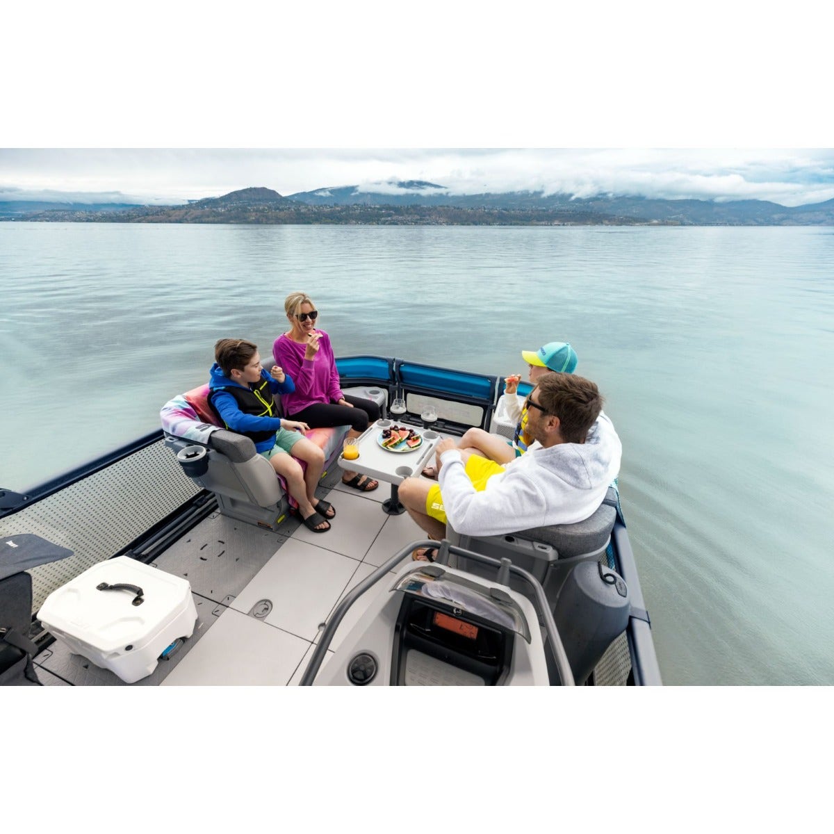 Sea-Doo Adjustable Table for Switch Pontoon Boat - Removable Cockpit Table Accessory, 295100784