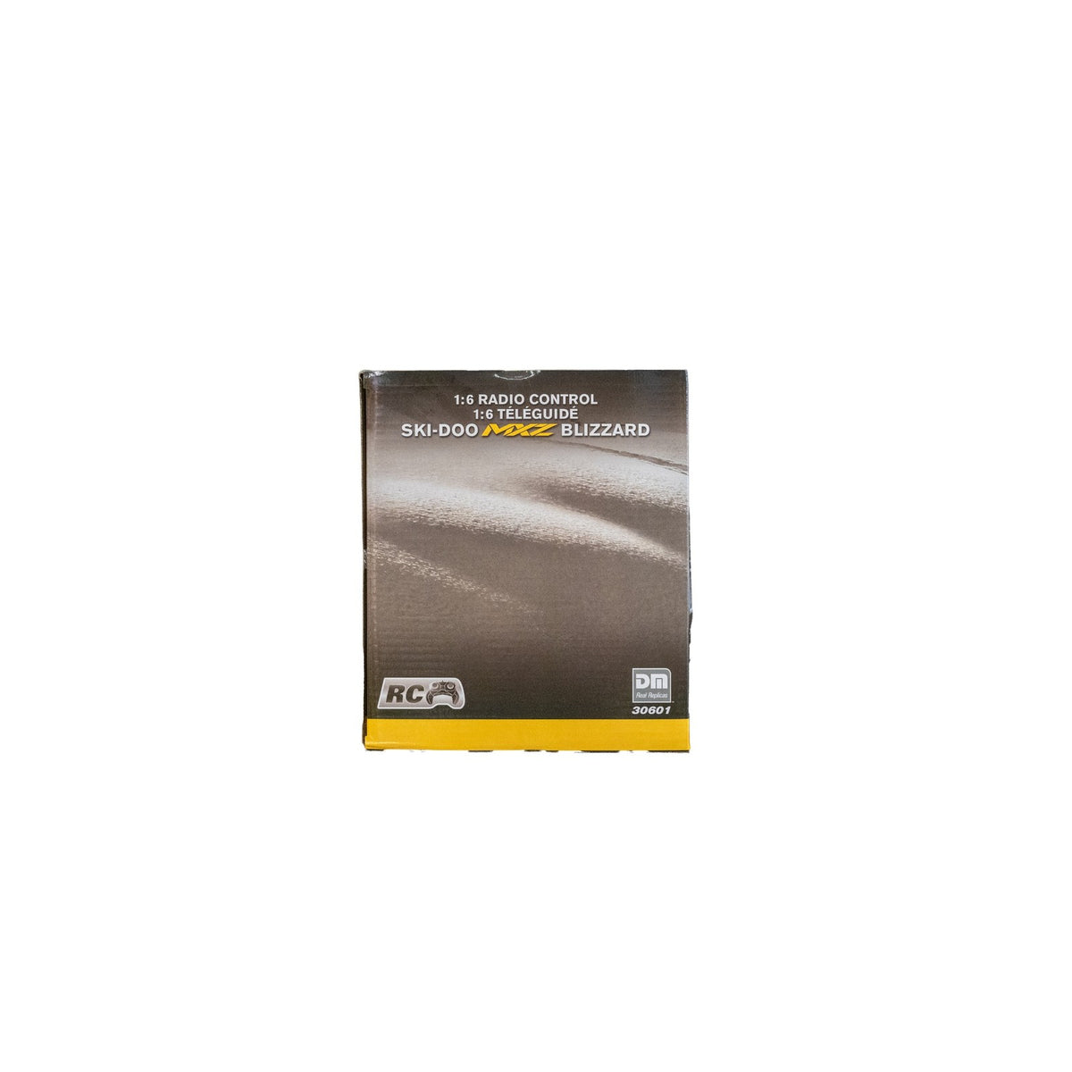 Ski-Doo MXZ Blizzard 1:6 scale RC toy snowmobile packaging box, front, B107590010