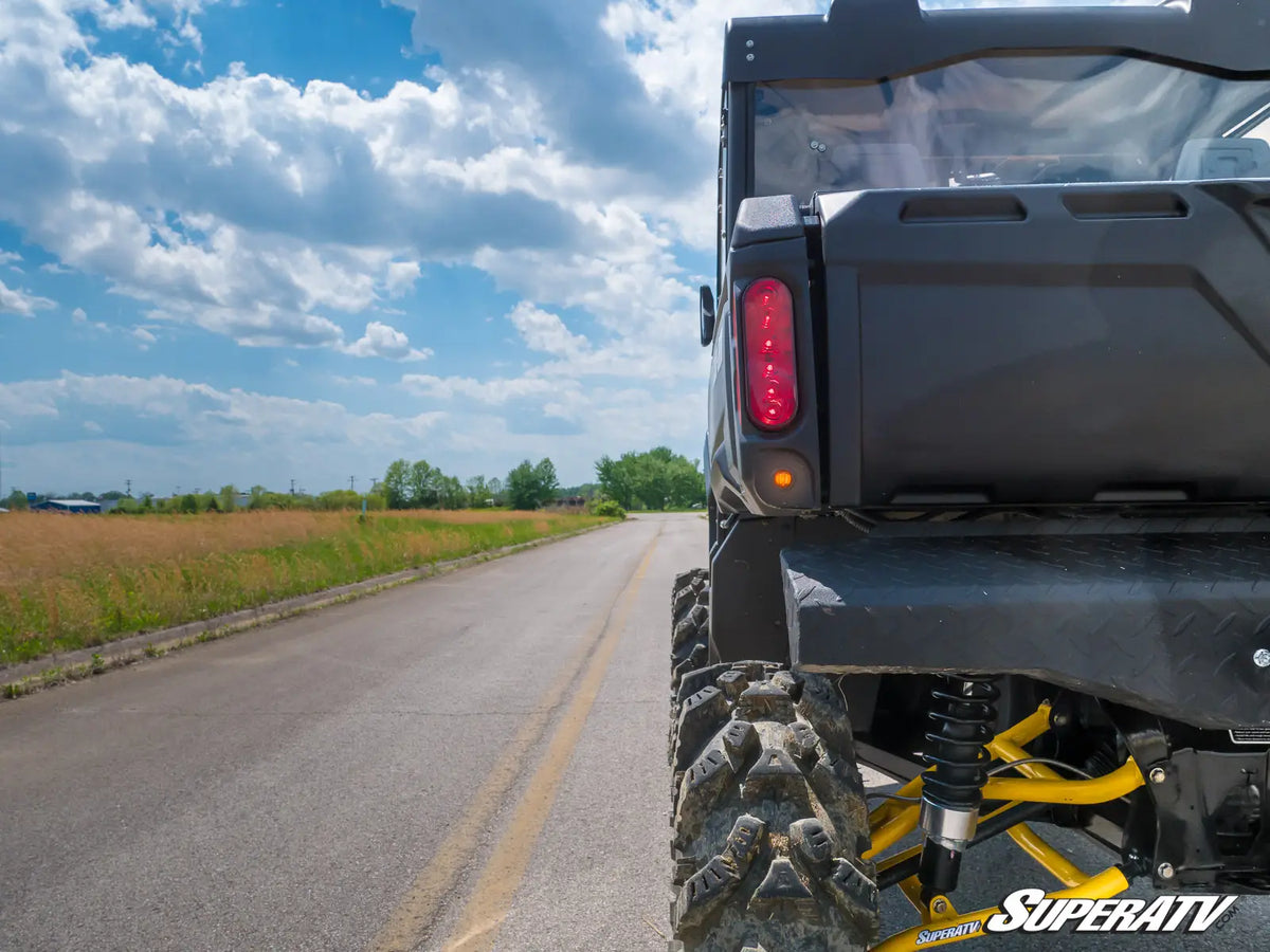 SuperATV Can-Am Defender Plug & Play Turn Signal Kit, rear LED turn signal on Defender tail light, TSK-CA-DEF-001